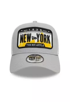 Бейсболка TRUCKER LOGO New Era, светло-серый