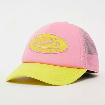 Бейсболка Trucker Tampa Von Dutch, цвет pink/yellow