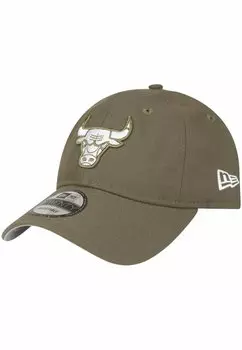 Бейсболка TWENTY STRAPBACK CHICAGO BULLS New Era, цвет olive