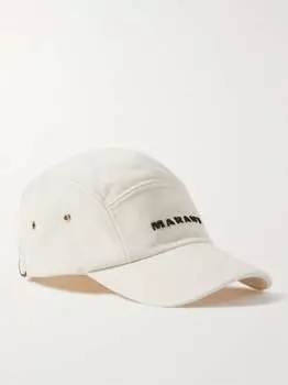 Бейсболка Tyron из хлопка и саржи с вышитым логотипом ISABEL MARANT, экрю