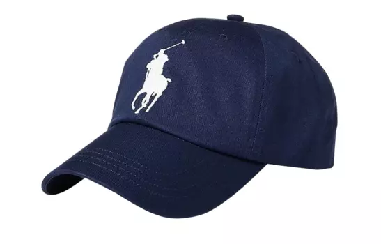 Бейсболка унисекс из хлопка и коровьей кожи, цвет морской волны Polo Ralph Lauren