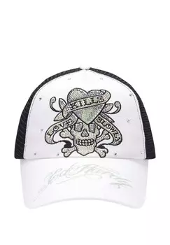 Бейсболка UNISEX LOVE KILLS SLOWLY Ed Hardy, белый