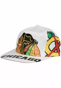 Бейсболка UNSTRUCTURED DEADSTOCK Mitchell & Ness, цвет chicago blackhawks