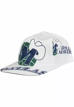 Бейсболка UNSTRUCTURED DEADSTOCK Mitchell & Ness, цвет Mottled Dark Blue