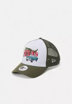 Бейсболка US STATE WORDMARK TRUCKER UNISEX New Era, цвет olive/black
