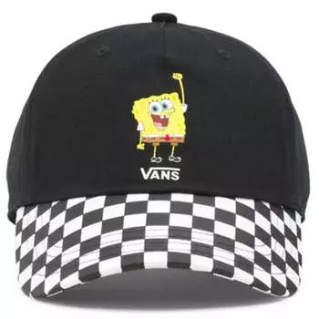 Бейсболка Vans x SpongeBob Court Side Hat 'Black White', черный