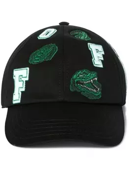 Бейсболка Varsity Croco Off-White, черный