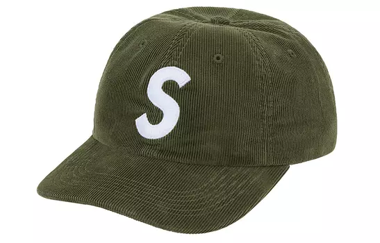 Бейсболка Ventile S Logo 6 Panel FW21 Supreme, темно-синий