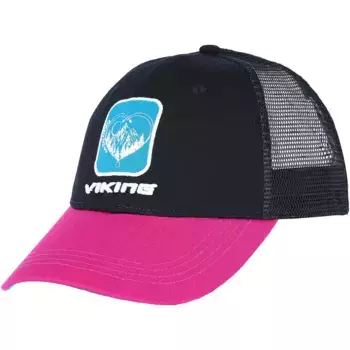 Бейсболка Viking Terra, черный/розовый