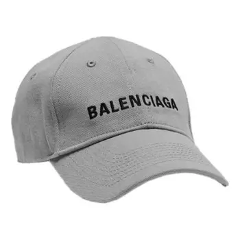Бейсболка visor logo cap 'grey black' Balenciaga, серый