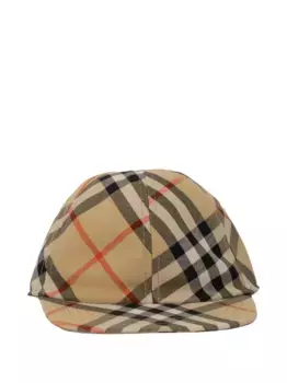 Бейсболка в клетку BURBERRY KIDS, нейтральный