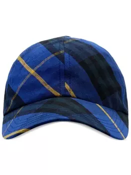 Бейсболка в клетку Burberry, синий