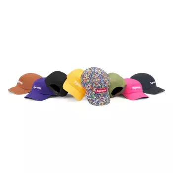 Бейсболка washed chino twill camp cap 'multi-color' Supreme, мультиколор