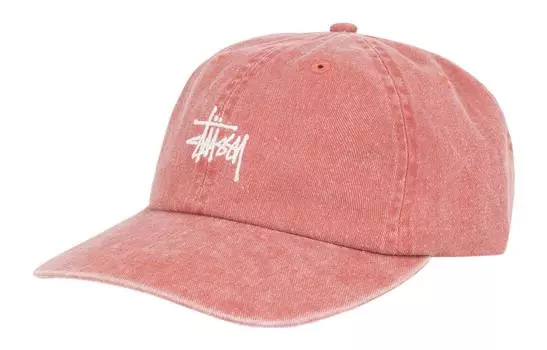 Бейсболка Washed Stock Lopro Cap Stussy, Washed Red