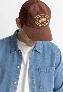 Бейсболка WORN PATH TRUCKER Rhythm, цвет brown