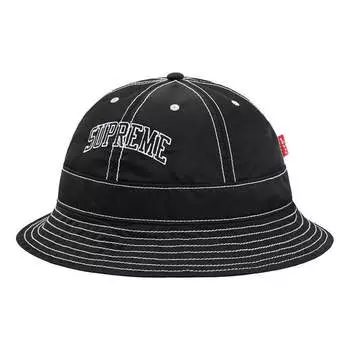 Бейсболка x levi's nylon bell hat 'black white' Supreme, черный