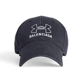 Бейсболка x under armour cap 'black white' Balenciaga, черный