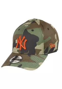 Бейсболка YANKEES MLB REAR LOGO WOODLAND CAMO 9FORTY ADJUSTABLE New Era, цвет grn