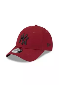 Бейсболка YORK YANKEES MLB LEAGUE ESSENTIAL CARDINAL 9FORTY ADJUSTABLE New Era, цвет schwarz