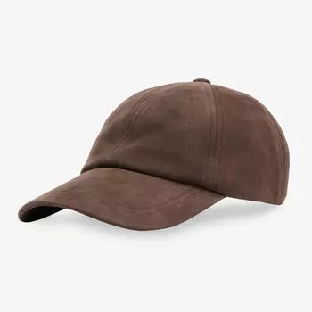 Бейсболка Zara by Carlyne Cerf Suede Leather, коричневый