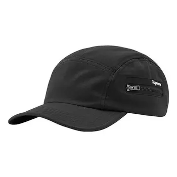 Бейсболка zip pocket camp cap 'black white' Supreme, черный