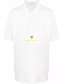 BEL-AIR ATHLETICS рубашка поло с вышитым логотипом, белый