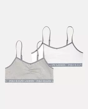 Белье для девочки с фирменным рисунком Polo Ralph Lauren, серый
