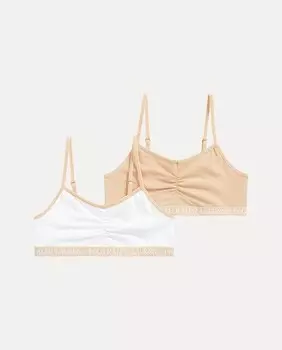 Белье для девочки с фирменным рисунком Polo Ralph Lauren, бежевый