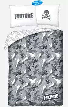 Белье HALANTEX в том числе хлопок Fortnite серого цвета, 140/200, 70/90 см