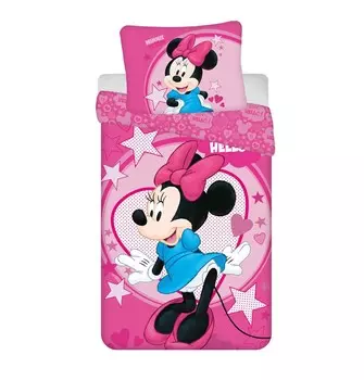 Белье JERRY FABRICS в т.ч. микрополиэстер Minnie Hello - микрофибра, 140/200, 70/90 см