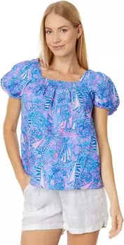 Белье Keating с короткими рукавами Lilly Pulitzer, цвет OCA Blue It's a Sailabration