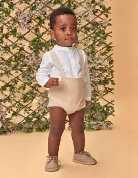 Бельевые шаровары для мальчика с подтяжками Gocco, цвет Marrn claro