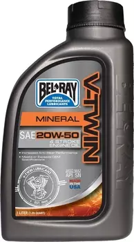 Bel-Ray V-Twin 20W-50 Mineral Моторное масло 1 литр,