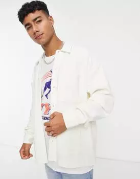 Белая элегантная куртка оверсайз из джерси ASOS DESIGN