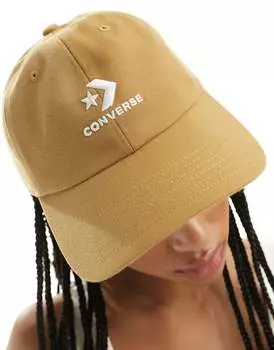 Белая бейсболка Converse Lockup SC