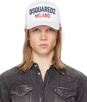 Белая бейсболка «Милано» Dsquared2