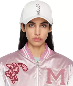 Белая бейсболка Moncler