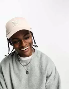 Белая бейсболка с трилистником adidas Originals