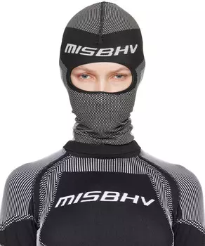 Белая бесшовная лыжная балаклава MISBHV