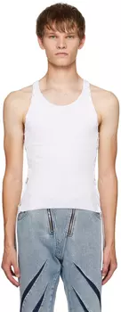 Белая бихромная майка Dion Lee