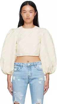 Белая блуза из полиэстера Off-White GANNI