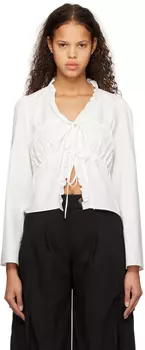 Белая блуза со сборками TheOpen Product