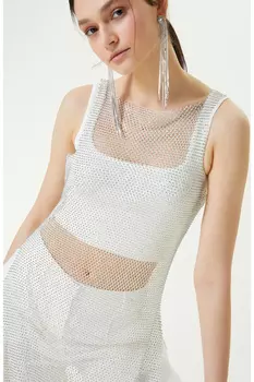 Белая блузка без рукавов Stoned Network, белый