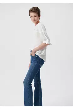 Белая блузка с длинным рукавом 121357-22937 Mavi, белый