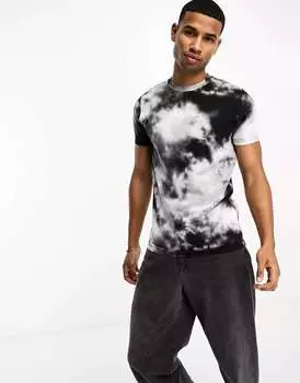 Белая/черная футболка с логотипом Hollister Central