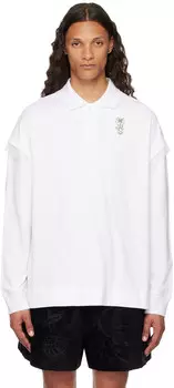 Белая декорированная рубашка-поло Simone Rocha