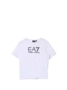 Белая детская футболка Ea7
