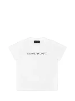 Белая детская футболка Emporio Armani