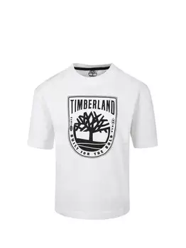 Белая детская футболка Timberland