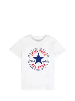 Белая детская футболка унисекс Converse